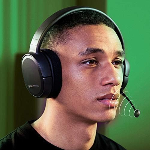 SteelSeries Arctis 1 Wireless Gaming On-Ear Headset with USB-C connectivity and a detachable ClearCast microphone, compatible with PC, PS5, PS4, Xbox Series X|S, Xbox One, Nintendo Switch, and mobile gaming