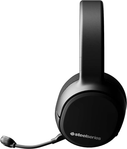 SteelSeries Arctis 1 Wireless Gaming On-Ear Headset with USB-C connectivity and a detachable ClearCast microphone, compatible with PC, PS5, PS4, Xbox Series X|S, Xbox One, Nintendo Switch, and mobile gaming