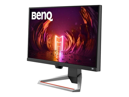 BenQ MOBIUZ EX2510 24.5-inch Full HD Gaming Monitor, featuring a 144Hz refresh rate, 1ms response time, HDR10 support, 99% sRGB color coverage, IPS panel, 1080p resolution, FreeSync technology, built-in speakers, and HDMI connectivity (Black).