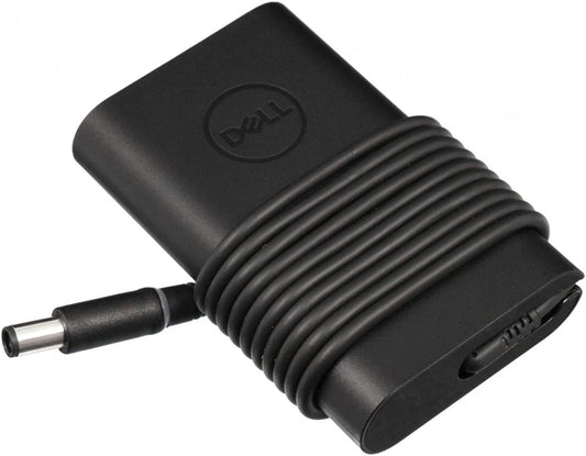 Dell 65W Laptop Adapter (Black, Big Pin 7.4mm, 19.5V 3.34A) with 1-Year Warranty (Part Codes: 6TM1C, H374X, G4X7T), without power cord.