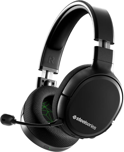 SteelSeries Arctis 1 Wireless Gaming On-Ear Headset with USB-C connectivity and a detachable ClearCast microphone, compatible with PC, PS5, PS4, Xbox Series X|S, Xbox One, Nintendo Switch, and mobile gaming
